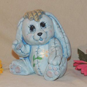 "PUFFY" CERAMIC EASTER BUNNY/LARGE